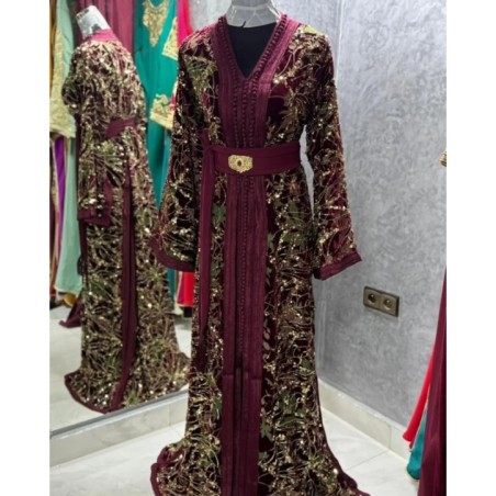 Caftan noir et doré par Nabil Caftan |📍Meknès, Maroc 🇲🇦