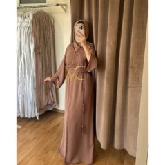 Caftan terracotta brodé par Marwa_Caftan |📍Mohammédia, Maroc 🇲🇦