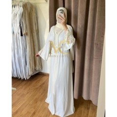 Caftan blanc en dentelle par Marwa_Caftan |📍Mohammédia, Maroc 🇲🇦