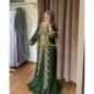 Caftan vert en soie avec broderie dorée par Marwa_Caftan |📍Mohammédia, Maroc