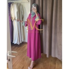 Caftan rose et vert par Marwa_Caftan |📍Mohammédia, Maroc 🇲🇦