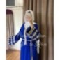 Caftan bleu brodé à la main par Marwa_Caftan |📍Mohammédia, Maroc 🇲🇦