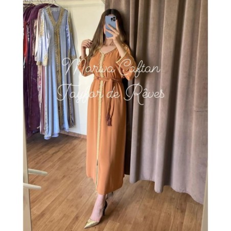Caftan terracotta par Marwa_Caftan |📍Mohammédia, Maroc 🇲🇦