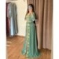 Caftan vert brodé avec ceinture par Marwa_Caftan |📍Mohammédia, Maroc 🇲🇦
