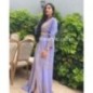 Caftan Lavande brodé doré à la main par Marwa_Caftan |📍Mohammédia, Maroc 🇲🇦