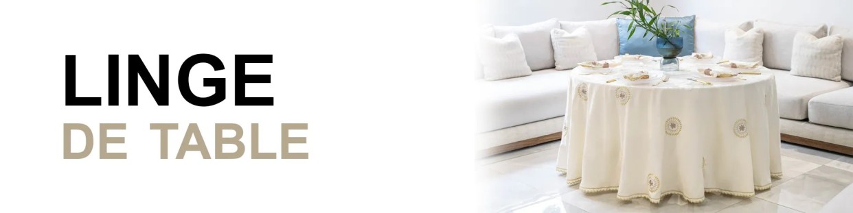 Linen table - MadeInMorokko